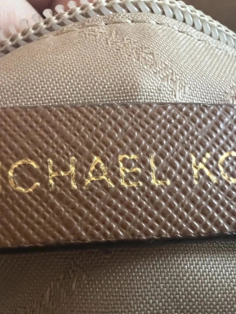 Michael Kors Ciara Brown Satchel monogram Signature Bag With Charm NO STRAP